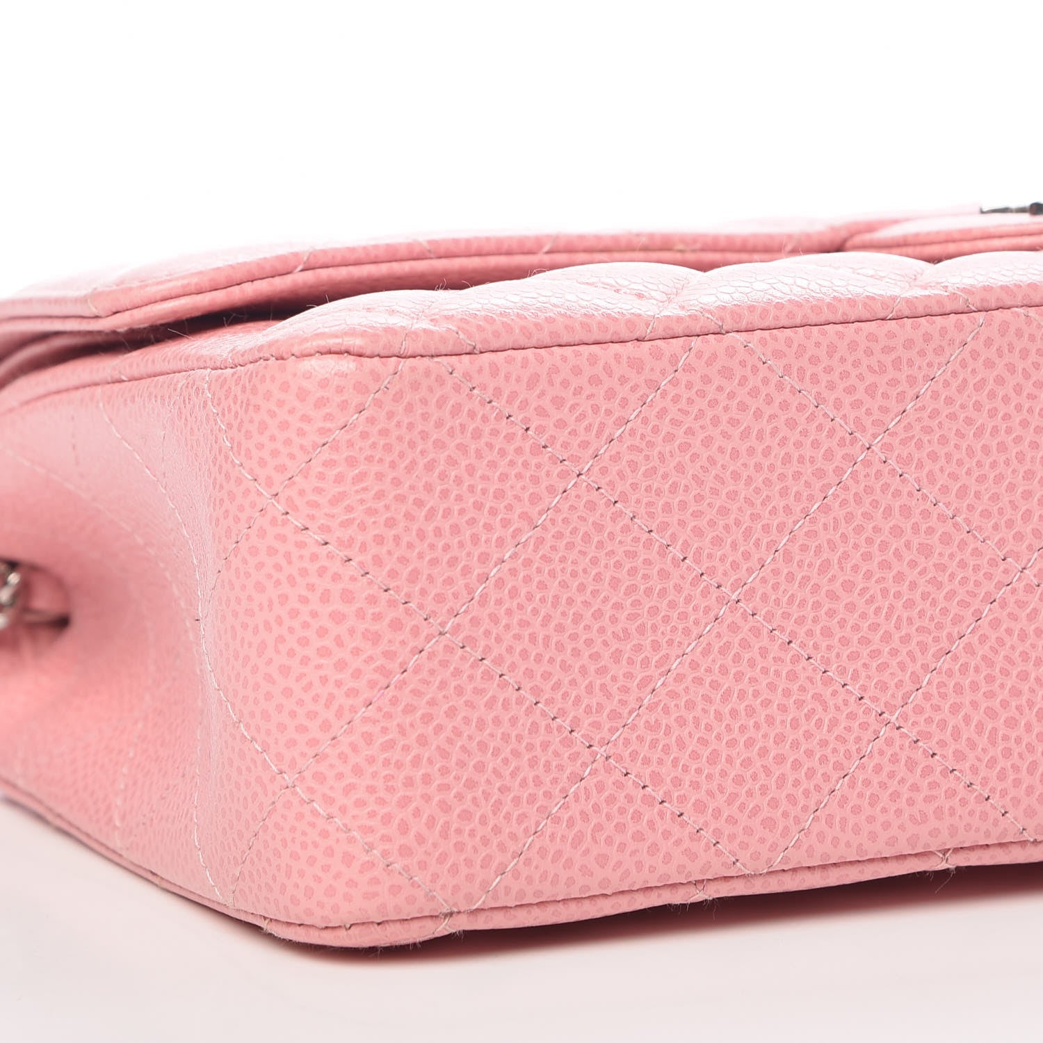 Chanel Caviar Quilted Medium Double Flap Pink 7 of 10