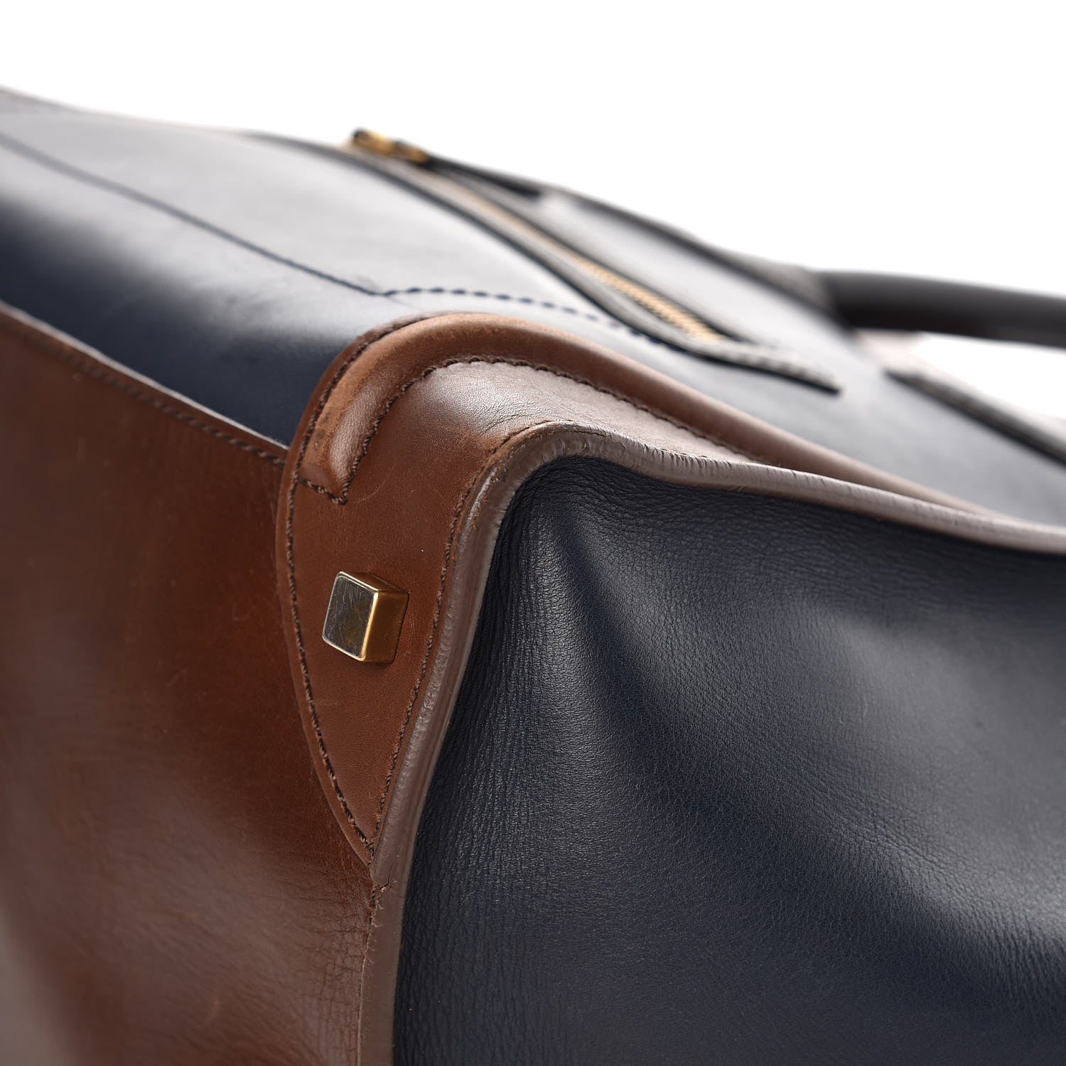 Celine Smooth Calfskin Mini Tri-Color Luggage Navy 19 of 21