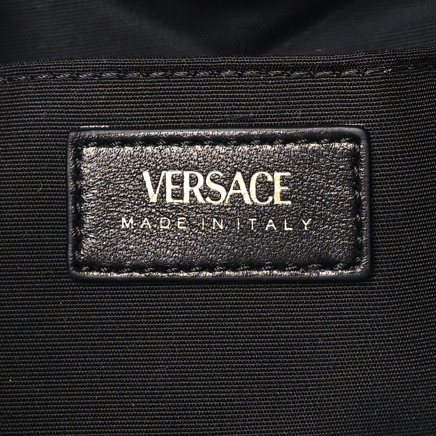 Versace Nappa Quilted Medusa Top Handle Bucket Bag Black 6 of 8