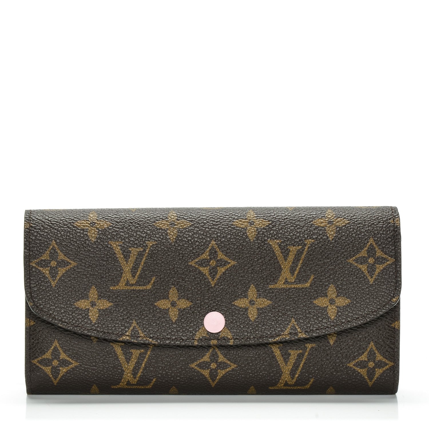 Louis Vuitton Monogram Emilie Wallet Rose Ballerine 1 of 6