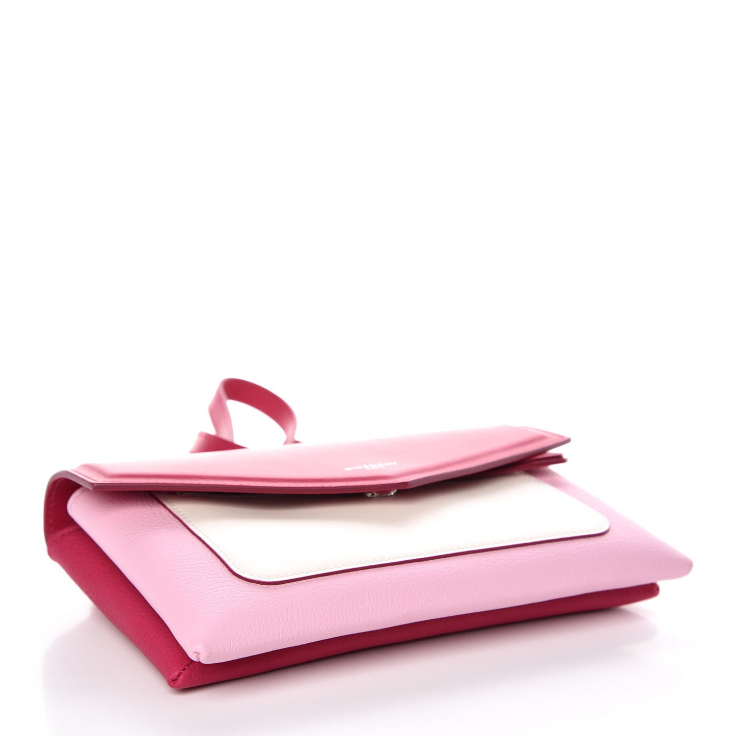 Calfskin Duetto Crossbody Bag Bright Pink