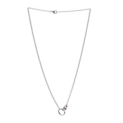 Cartier 18K White Gold Interlocking LOVE Necklace 3 of 5