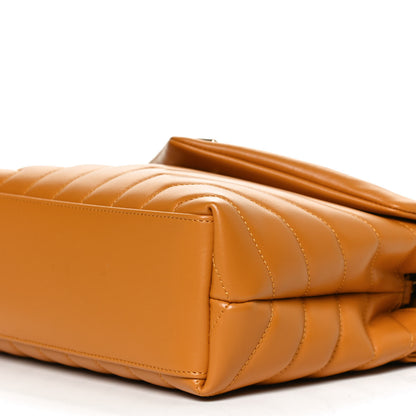 Saint Laurent Calfskin Y Quilted Monogram Small Loulou Chain Satchel Cheddar 12 of 12