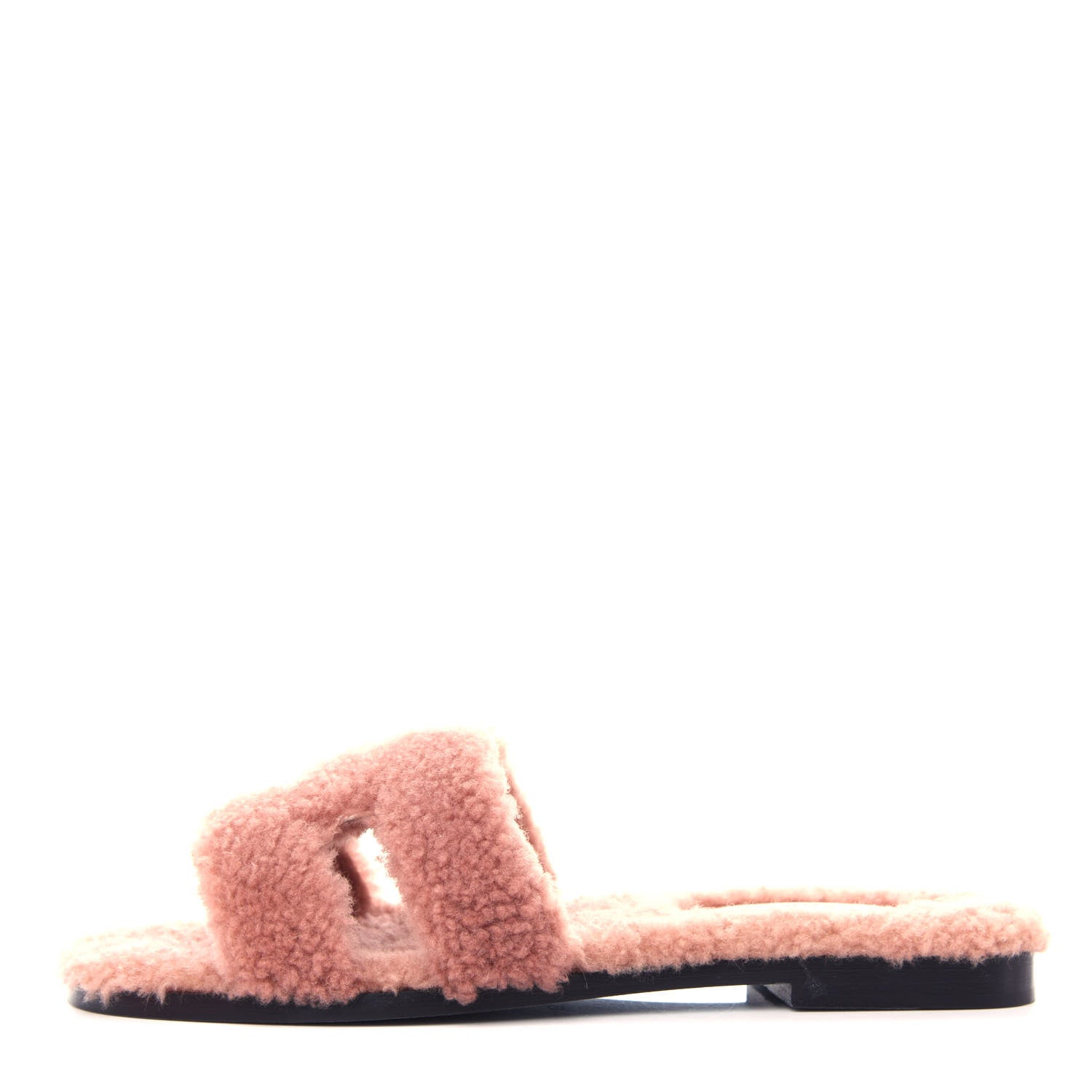 Hermes Woolskin Oran Sandals 36 Rose Aube 1 of 10