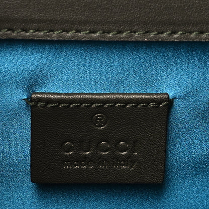 Gucci Velvet Moon Calfskin Crystal GG Monogram Small Dionysus Shoulder Bag  Dark Olive Rose Gold 6 of 11