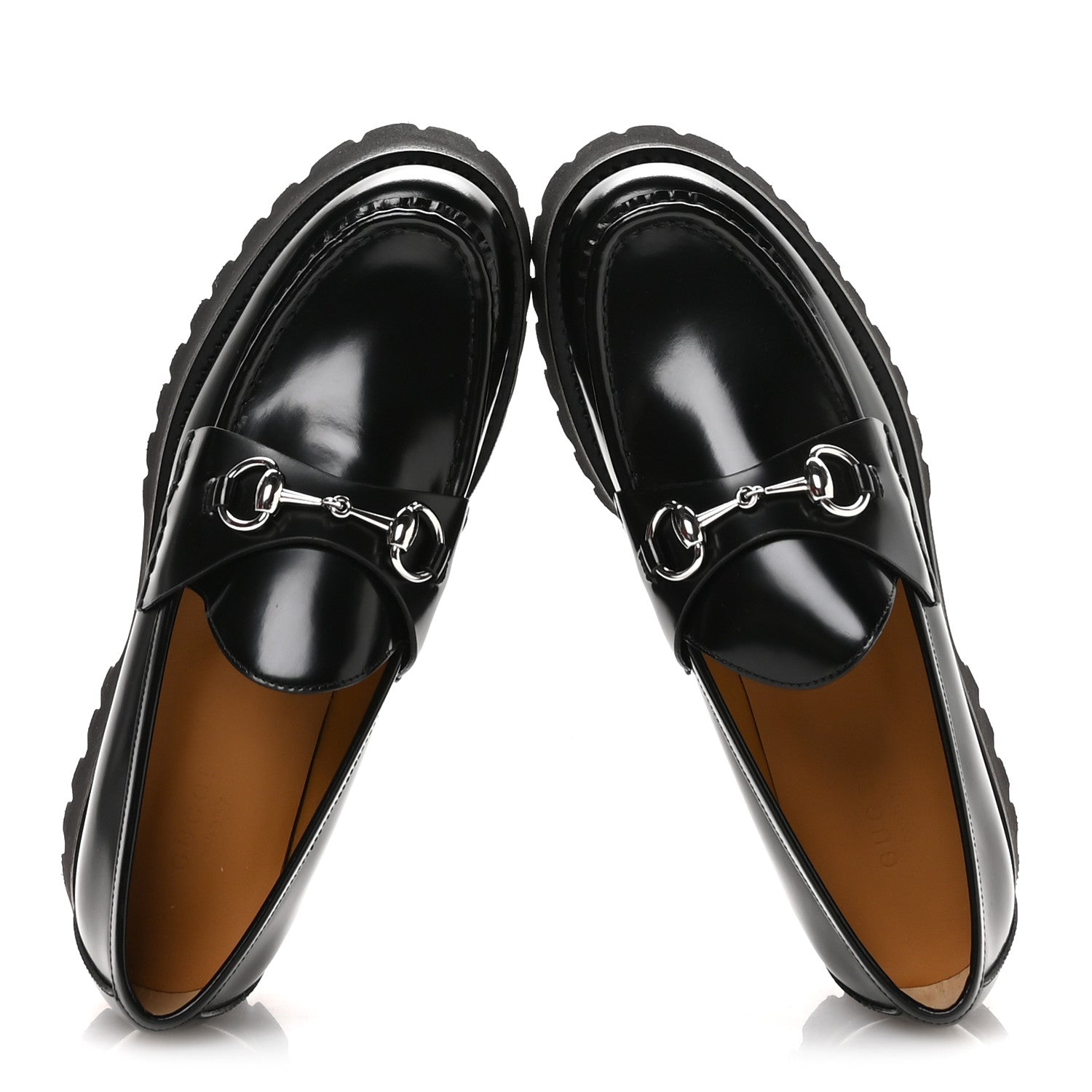 Gucci Cordovan Lux Womens Horsebit 45mm Platform Loafers 39.5
