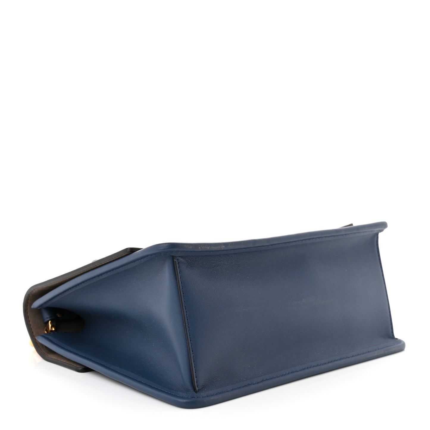 Vitello Century Opaco F is Fendi Kan I Shoulder Bag Blu Scuro