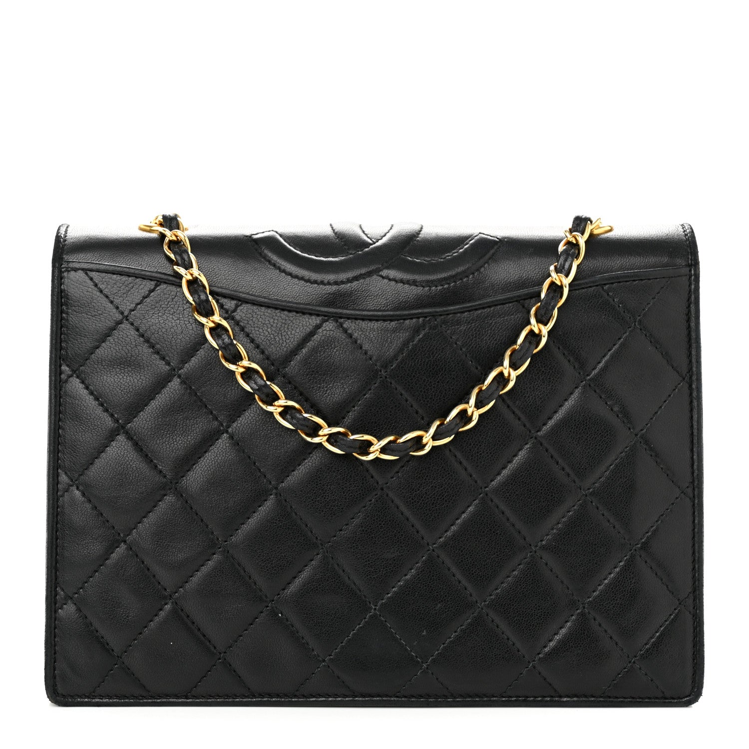 Chanel Lambskin Quilted CC Flap Black 1 of 12