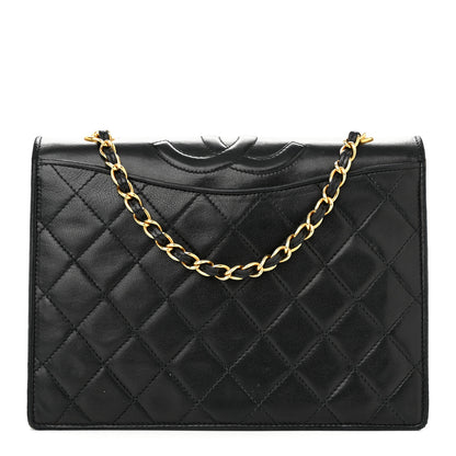 Chanel Lambskin Quilted CC Flap Black 1 of 12