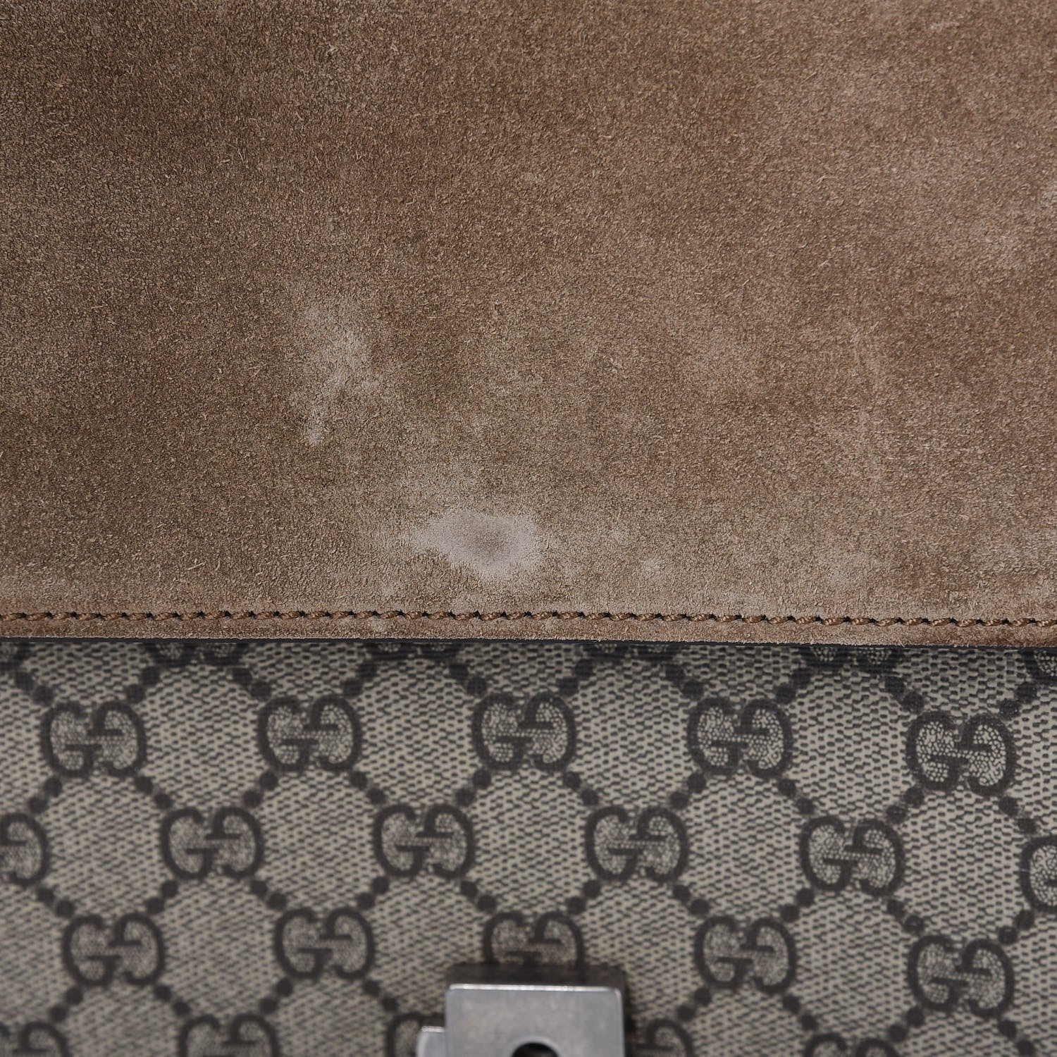 Gucci GG Supreme Monogram Medium Dionysus Shoulder Bag Taupe 8 of 8