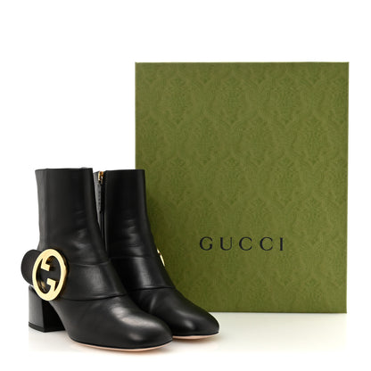 Gucci Malaga Kid GG Blondie 55mm Ankle Boots 36.5 Black 11 of 11