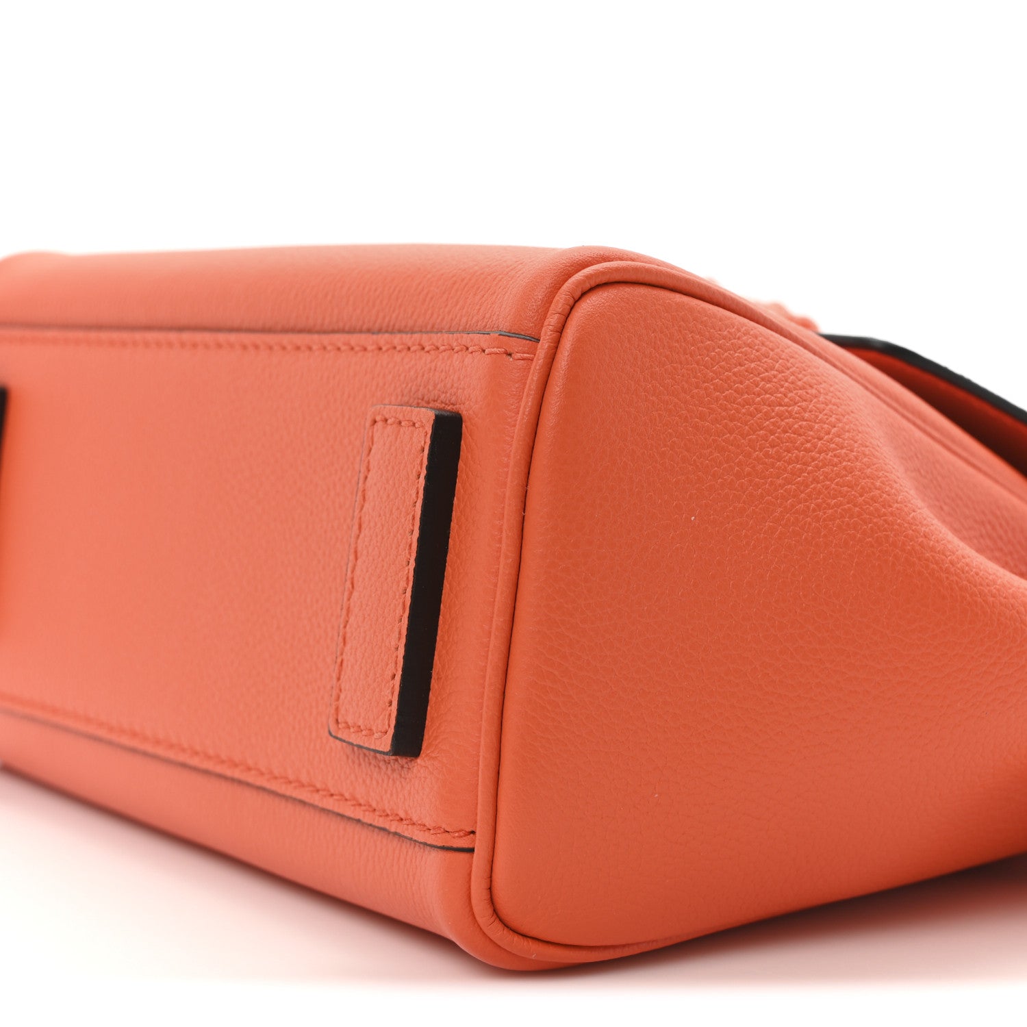 Versace Grained Calfskin Small La Medusa Top Handle Bag Orange 9 of 9