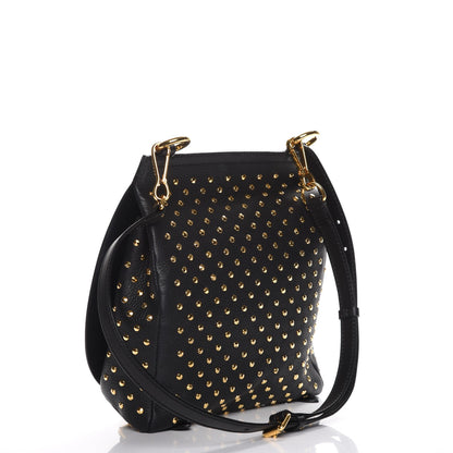 Burberry Calfskin Studded Bridle Saddle Bag Black 3 of 8