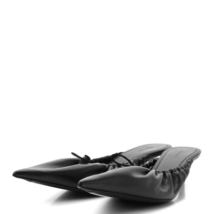Balenciaga Smooth Nappa Pointed Toe Scrunch Knife 40mm Mules 40 Black 3 of 9