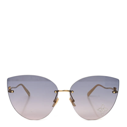 Louis Vuitton Metal LV Glam Cat Eye Sunglasses Z2012U Pink 2 of 8