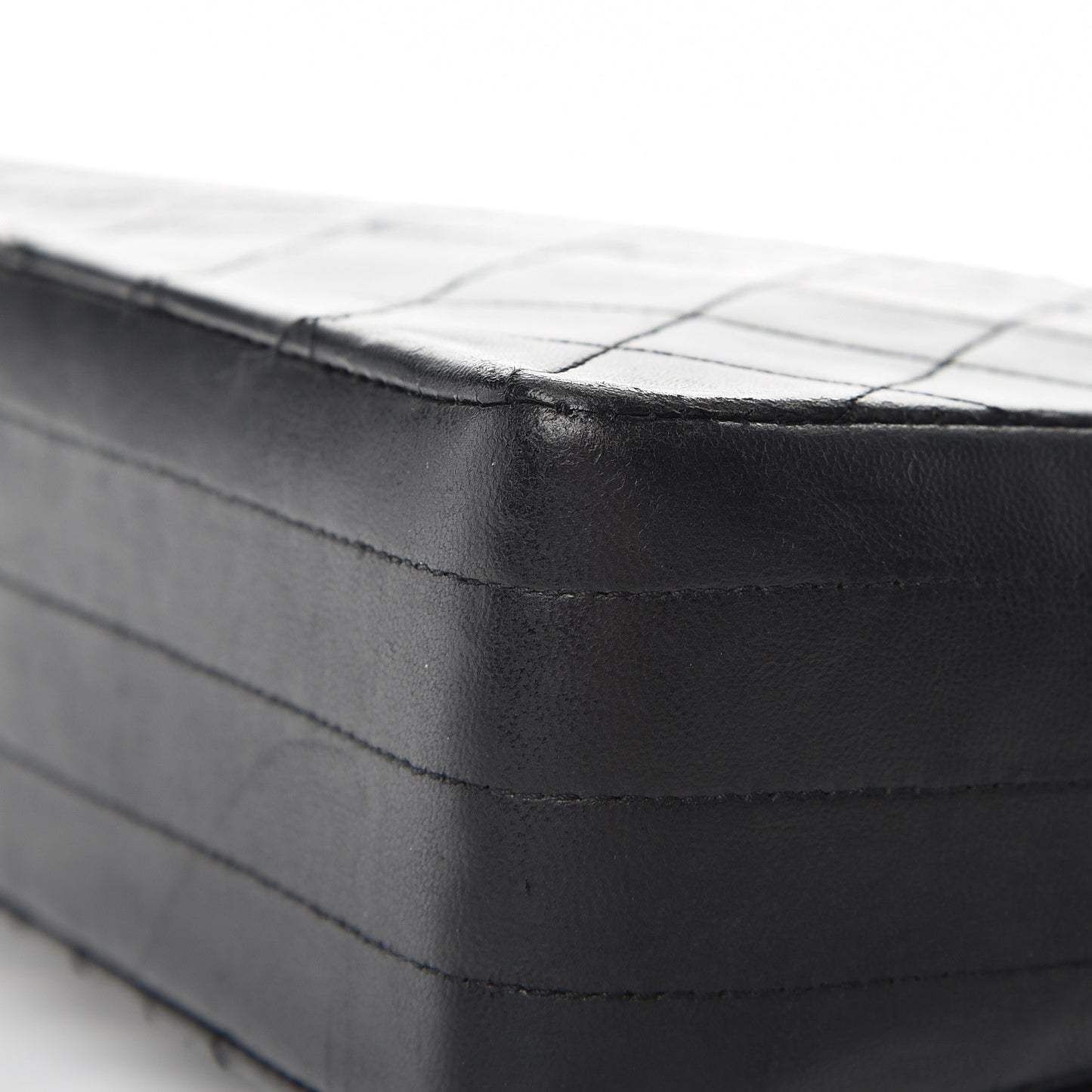 Lambskin Quilted Medium Single Flap Black