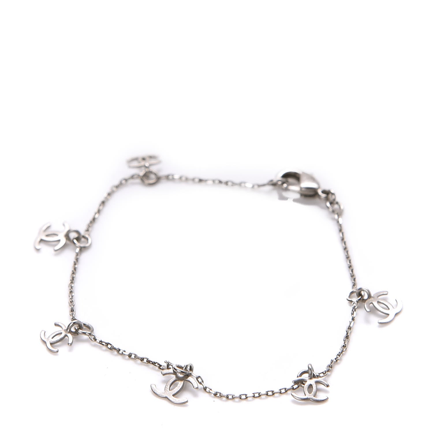 Chanel CC Charm Bracelet Silver 1 of 5