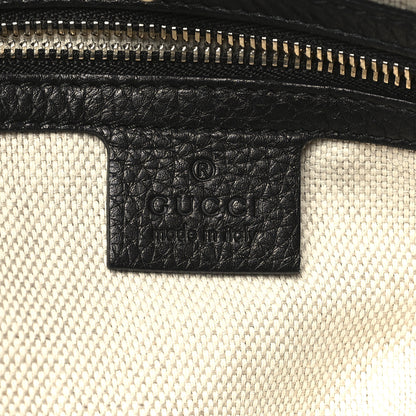 Gucci Pebbled Calfskin Medium Soho Chain Shoulder Bag Black 6 of 11