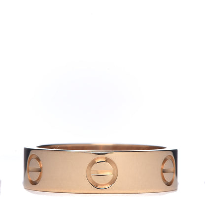 Cartier 18K Yellow Gold 5.5mm LOVE Ring 54 6.75 3 of 4