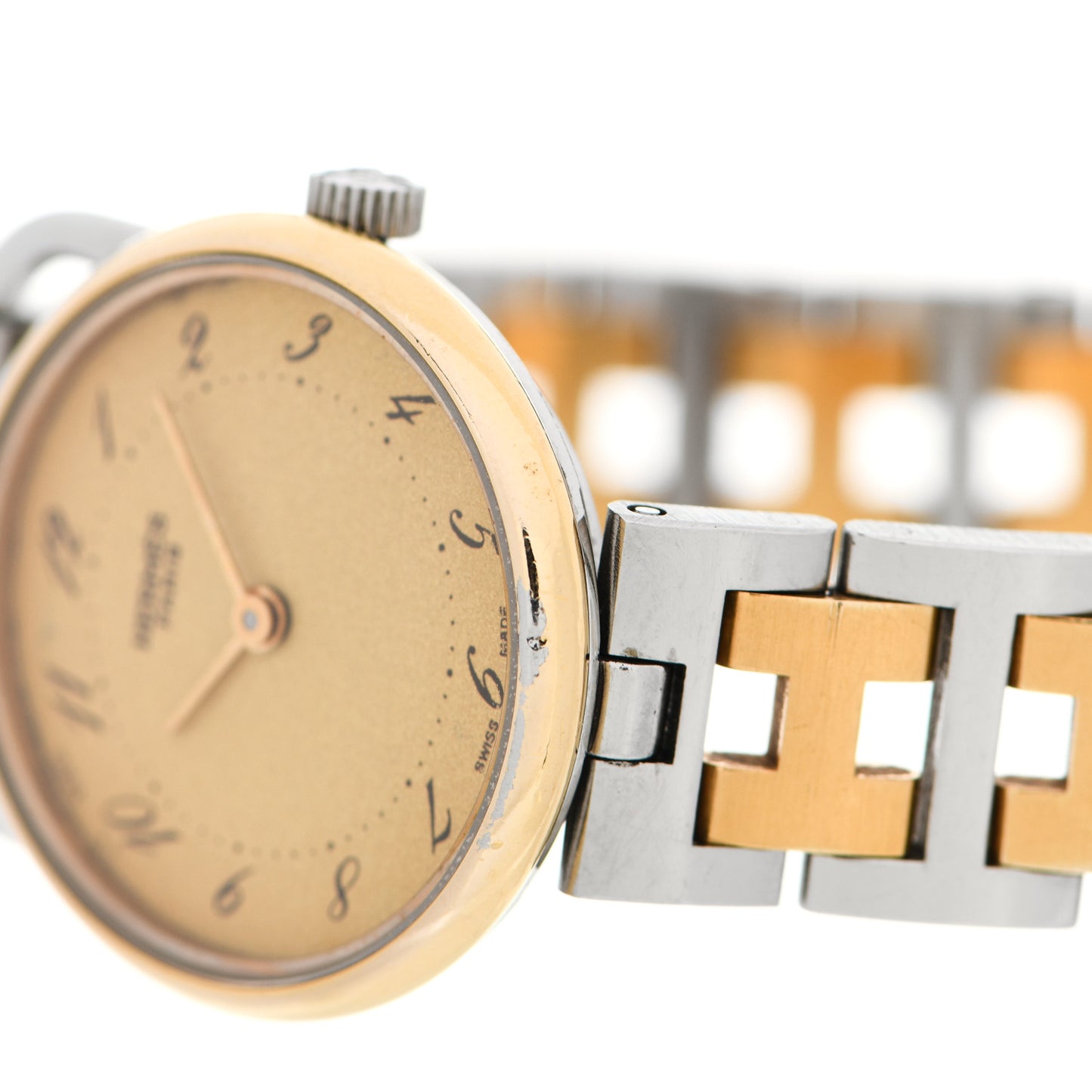 Stainless Steel 25mm Arceau Clipper Quartz Watch Gold