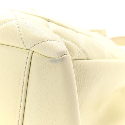 Chanel Caviar Quilted Grand Shopping Tote GST White 13 of 14