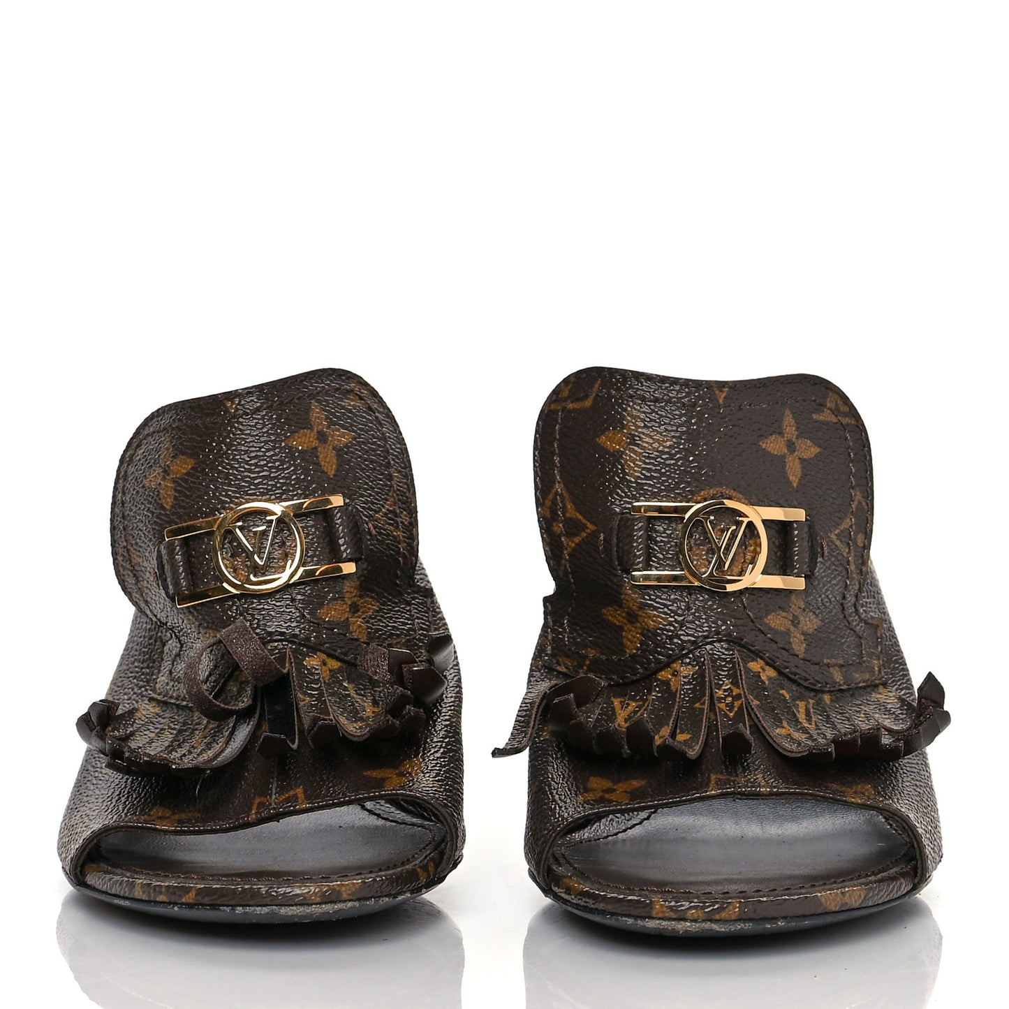 Patent Monogram Indiana Mule 40 Cacao Brown