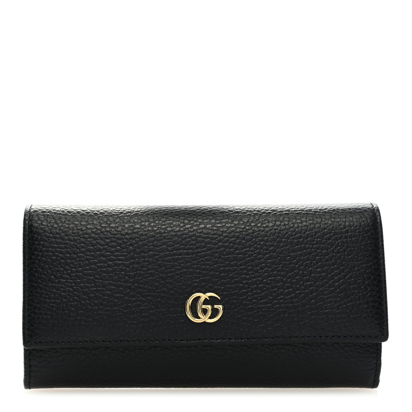 Dollar Calfskin GG Marmont Continental Wallet Black