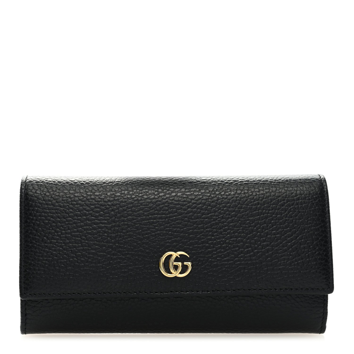 Gucci Dollar Calfskin GG Marmont Continental Wallet Black 1 of 6