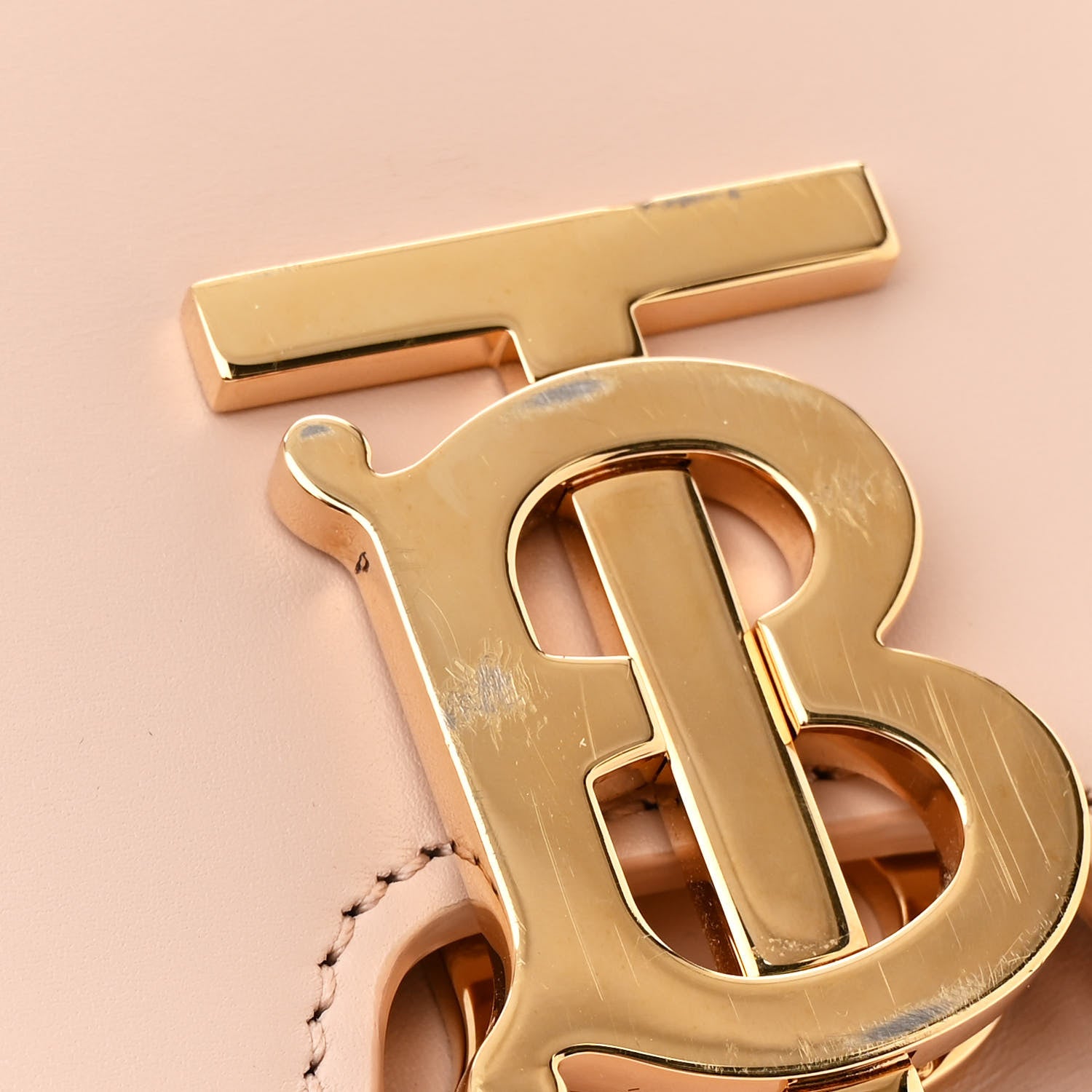 Burberry Calfskin Small TB Bag Rose Beige 13 of 17