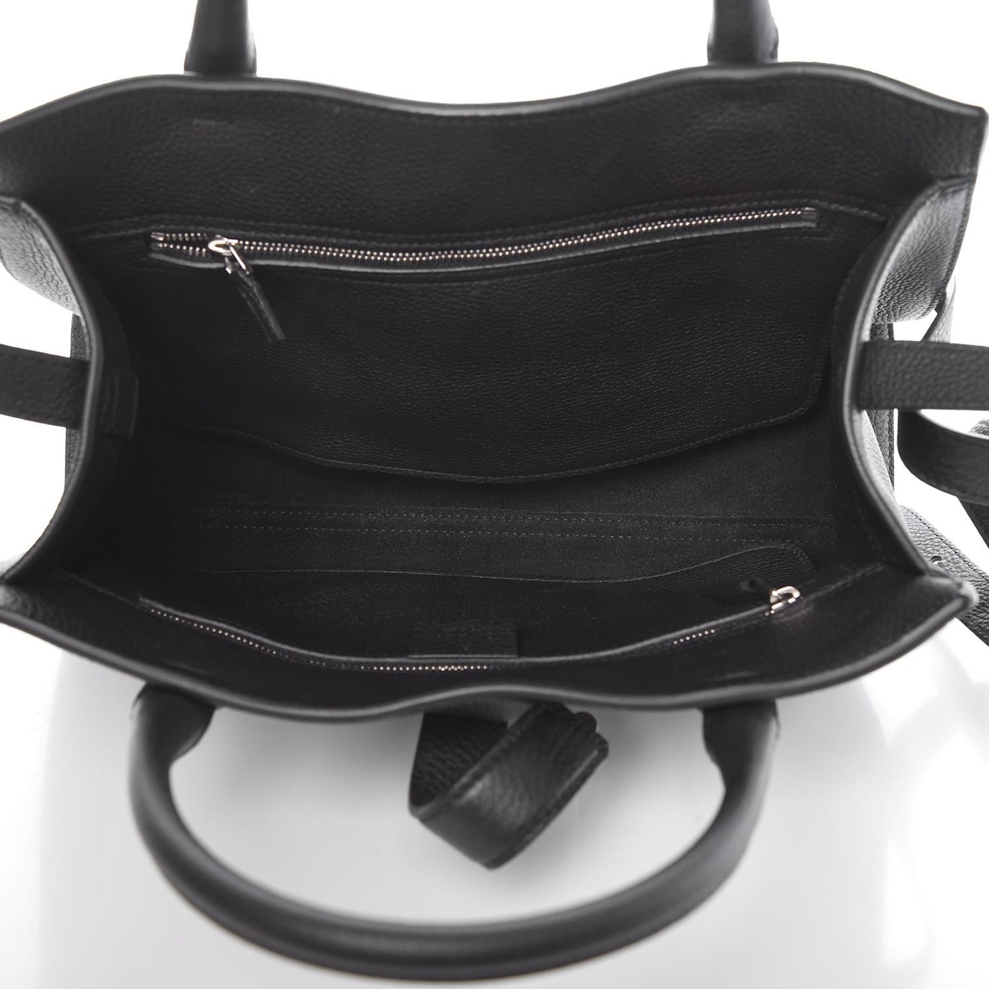 Soft Calfskin Small Jackie Top Handle Bag Black