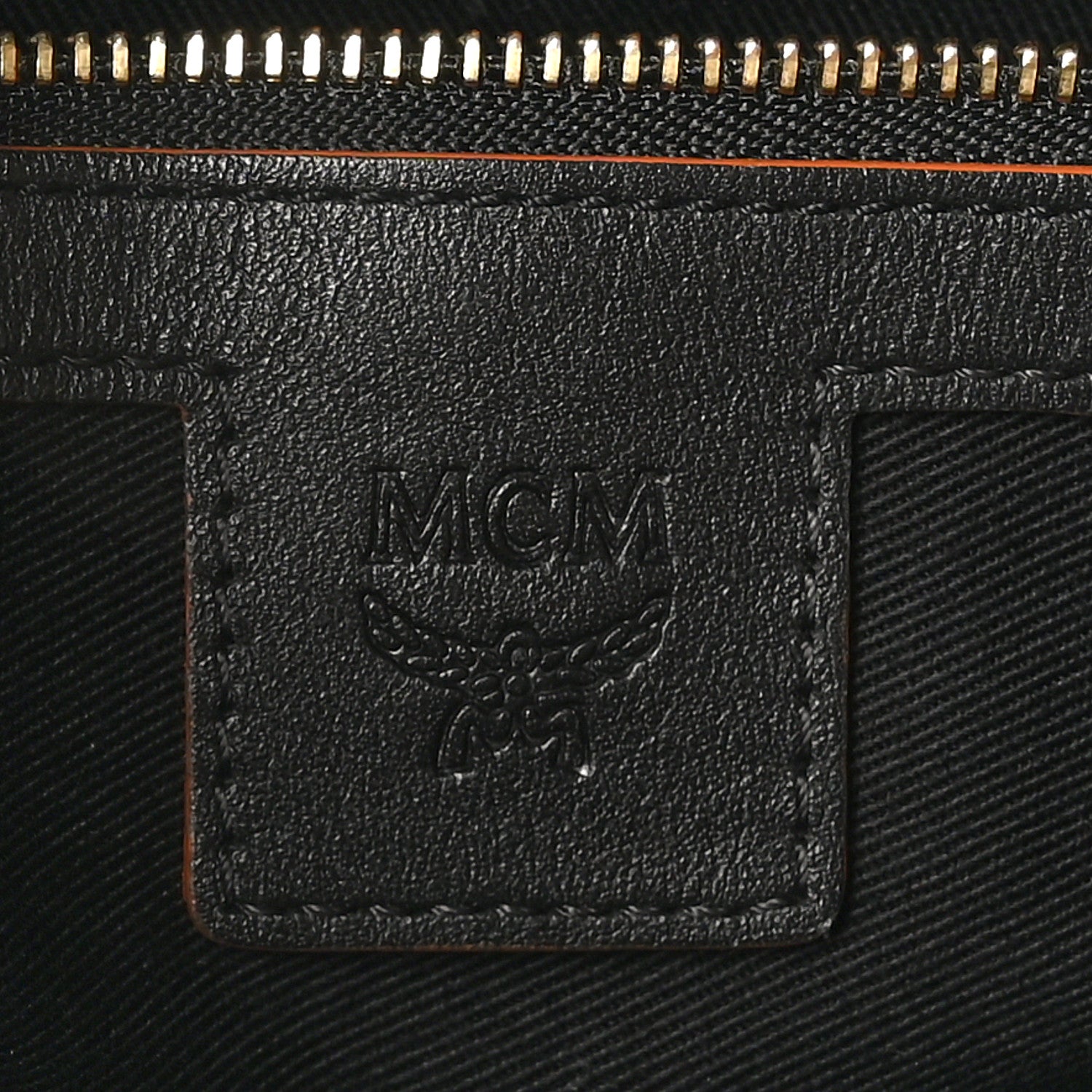 MCM Calfskin Ottomar Monogram Medium Crossbody Pouch Black 6 of 10