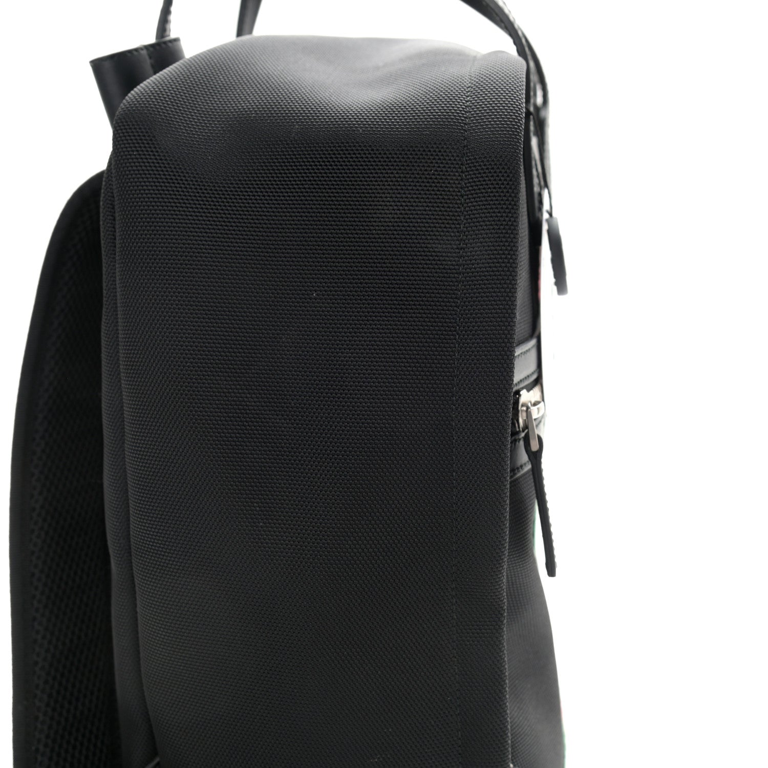 Gucci Techno Canvas Appia Calfskin Web Tote Backpack Black 13 of 13