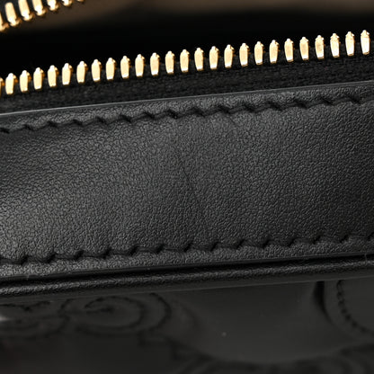 Gucci Calfskin GG Matelasse Shoulder Bag Black Natural 13 of 17