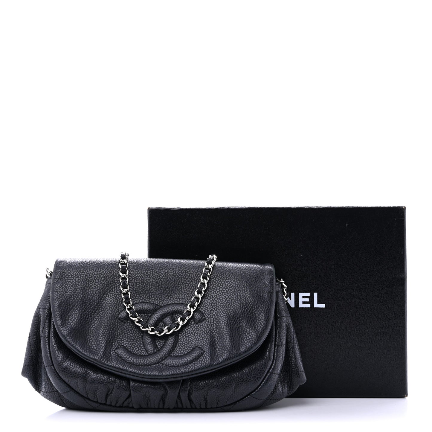 Caviar Half Moon Wallet On Chain WOC Black