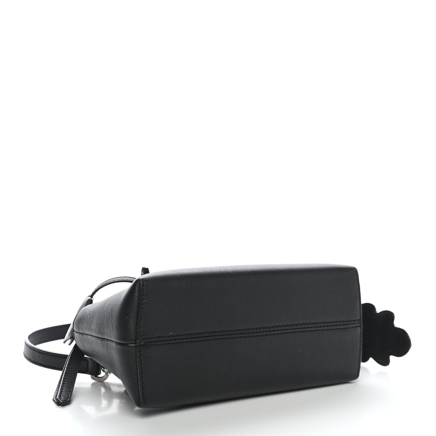 Fendi Vitello Dolce Crystal Flowerland Croc Tail Mini By The Way Boston Bag Black 3 of 8