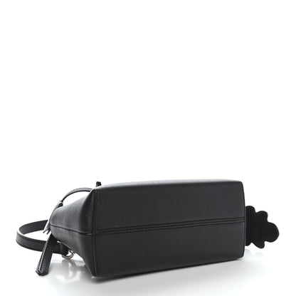 Fendi Vitello Dolce Crystal Flowerland Croc Tail Mini By The Way Boston Bag Black 3 of 8
