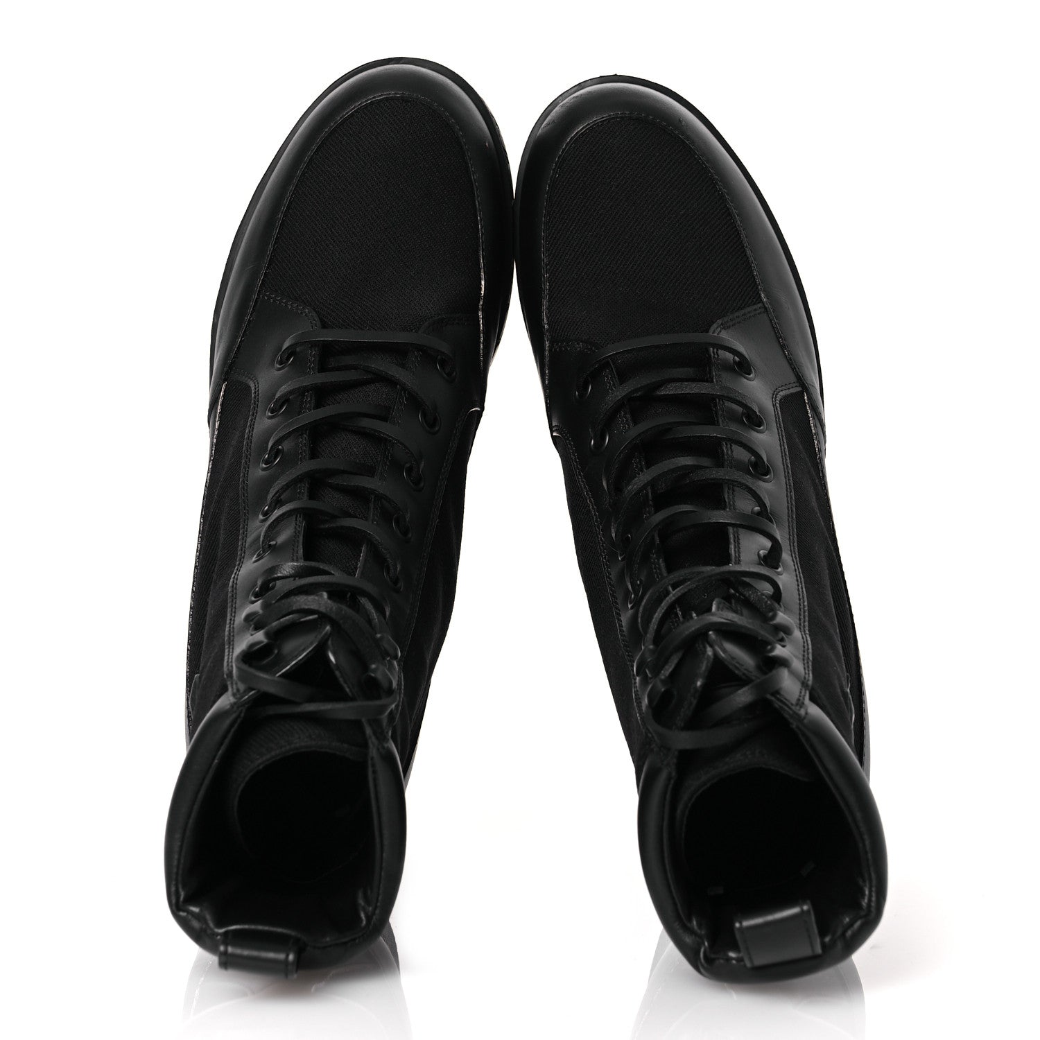Louis Vuitton Canvas Laureate Platform Desert Boots 38.5 Black 2 of 11