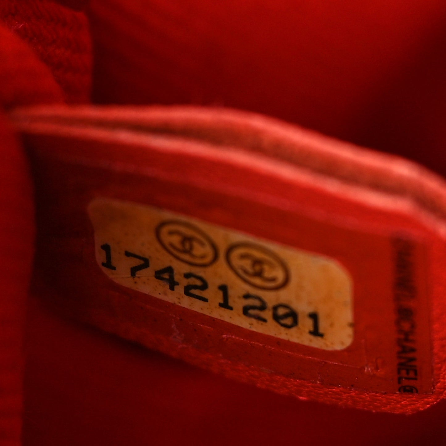 Perforated Calfskin Up In The Air Flap Red