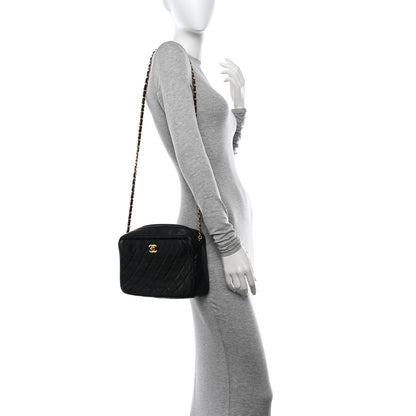 Chanel Lambskin Quilted Camera Case Black 2 of 12
