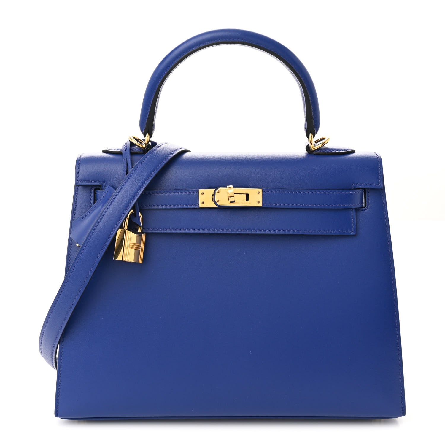 Hermes Box Kelly Sellier 25 Bleu Electrique 1 of 12