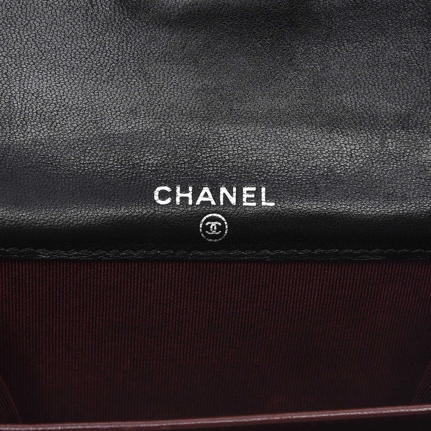 Chanel Lambskin Quilted Flap Card Holder Wallet Black 6 of 7