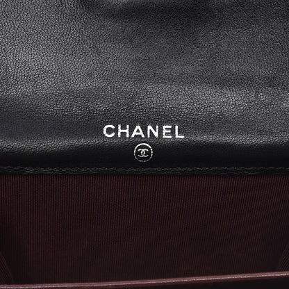 Chanel Lambskin Quilted Flap Card Holder Wallet Black 6 of 7