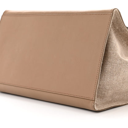 Celine Smooth Calfskin Linen Medium Tri-Color Trapeze Taupe 8 of 15
