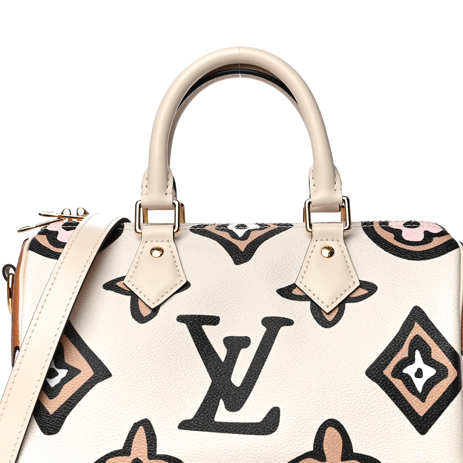 Louis Vuitton Monogram Giant Wild At Heart Speedy Bandouliere 25 Creme 8 of 12