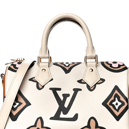 Louis Vuitton Monogram Giant Wild At Heart Speedy Bandouliere 25 Creme 8 of 12