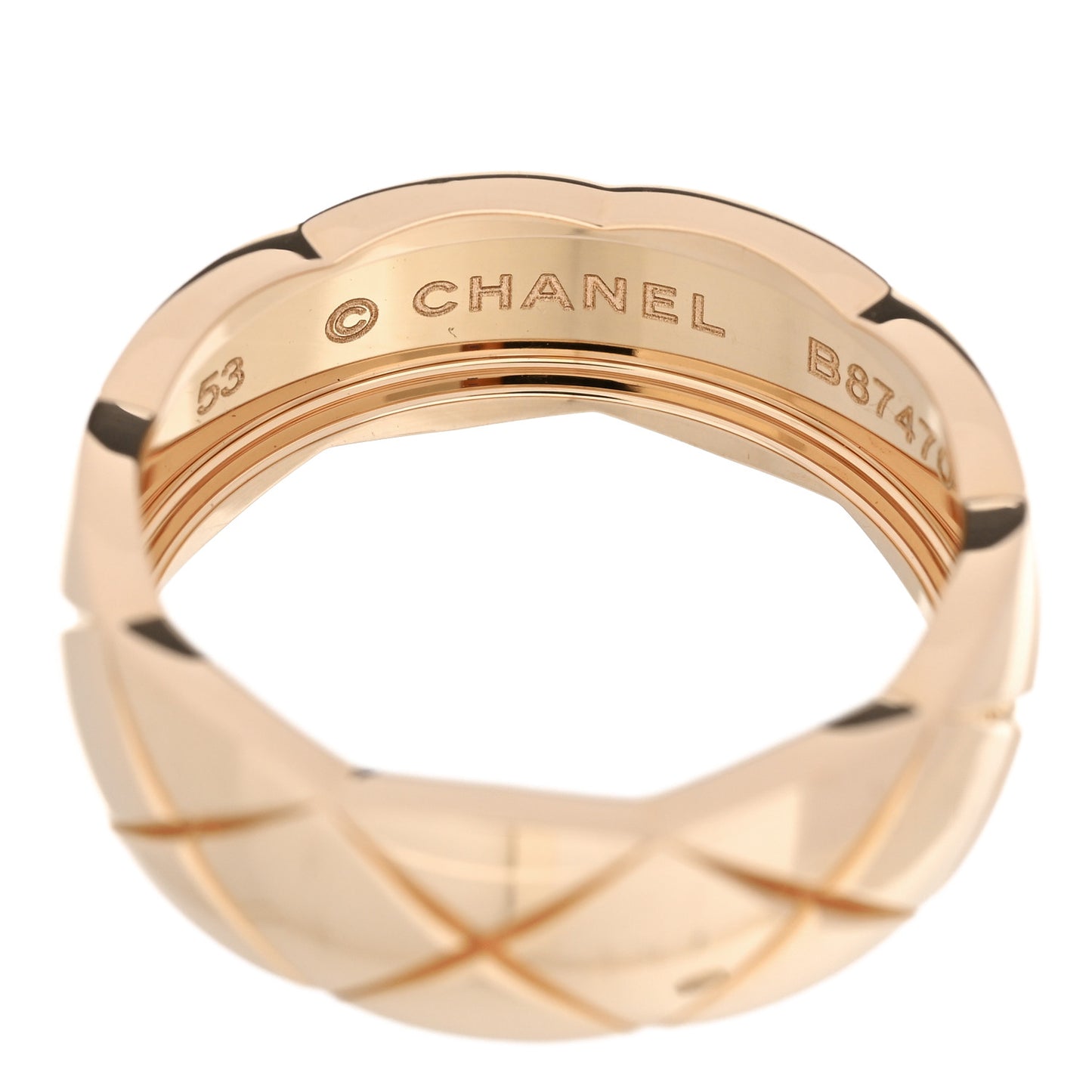 18K Beige Gold Small Coco Crush Ring 53 6.5