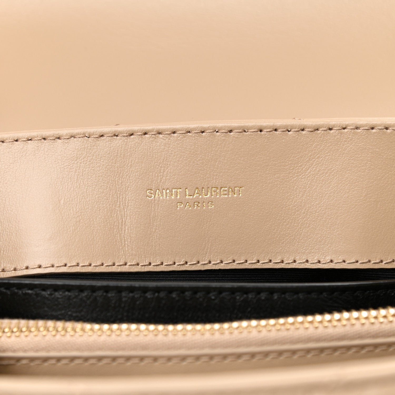 Saint Laurent Calfskin Y Quilted Monogram Small Loulou Chain Satchel Dark Beige 7 of 8
