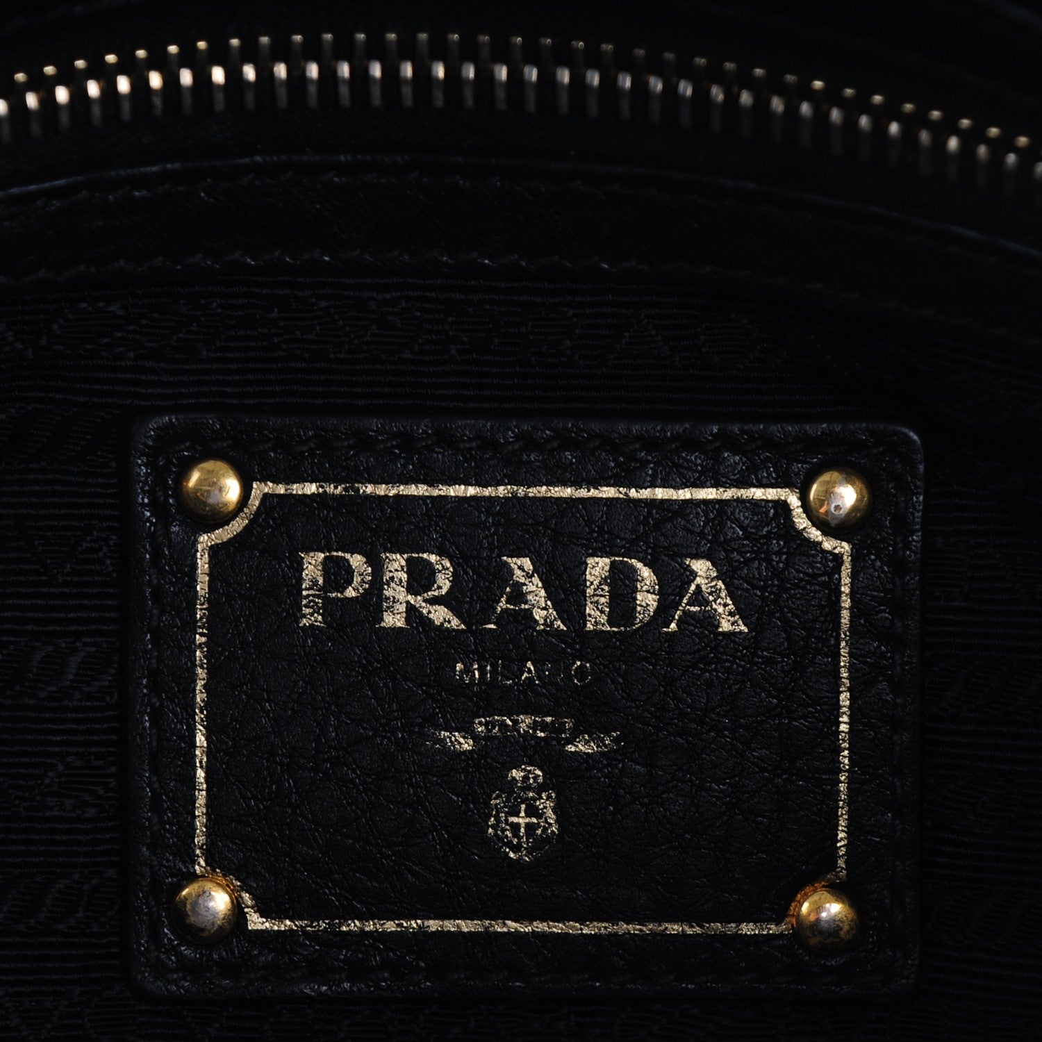 Prada Vitello Daino Shopping Satchel Black 6 of 11