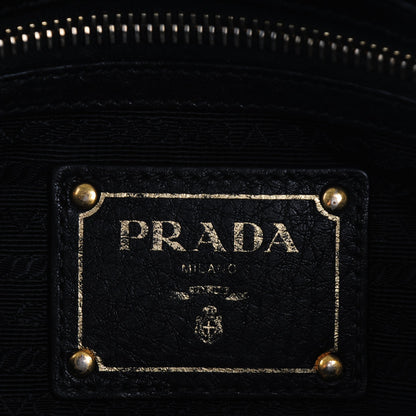 Prada Vitello Daino Shopping Satchel Black 6 of 11