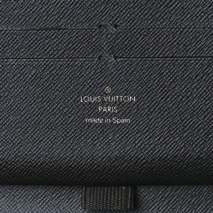 Louis Vuitton Damier Graphite Rope Zippy Organizer Wallet Blue 5 of 8